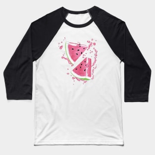 Watermelon Splash cool summer Baseball T-Shirt